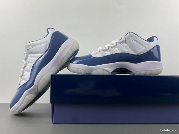 Jordan Air White navy 11 4090 Sporty  FV5104- blue 1013